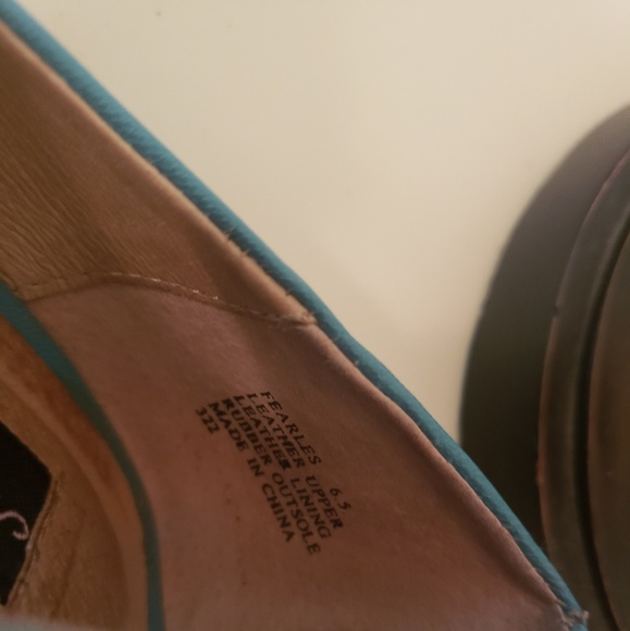 turquoise aquamarine pointed toe stiletto heel - Picture 6 of 6